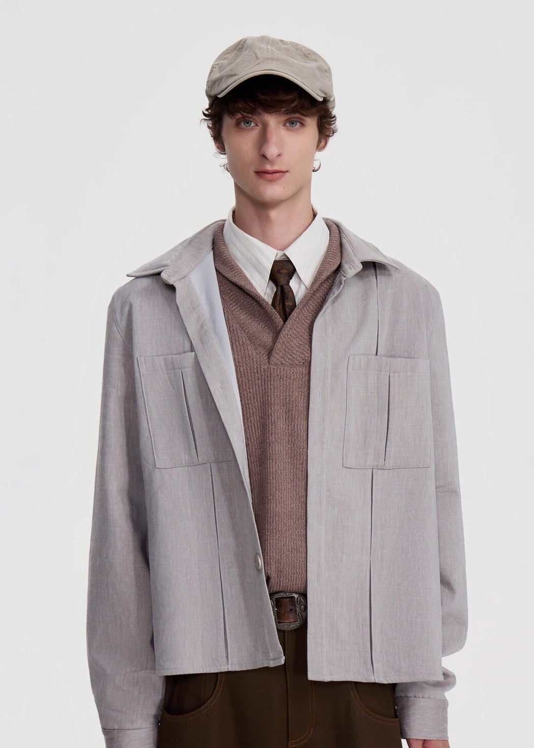 SCRIPT-X CARGO SHIRT JACKET