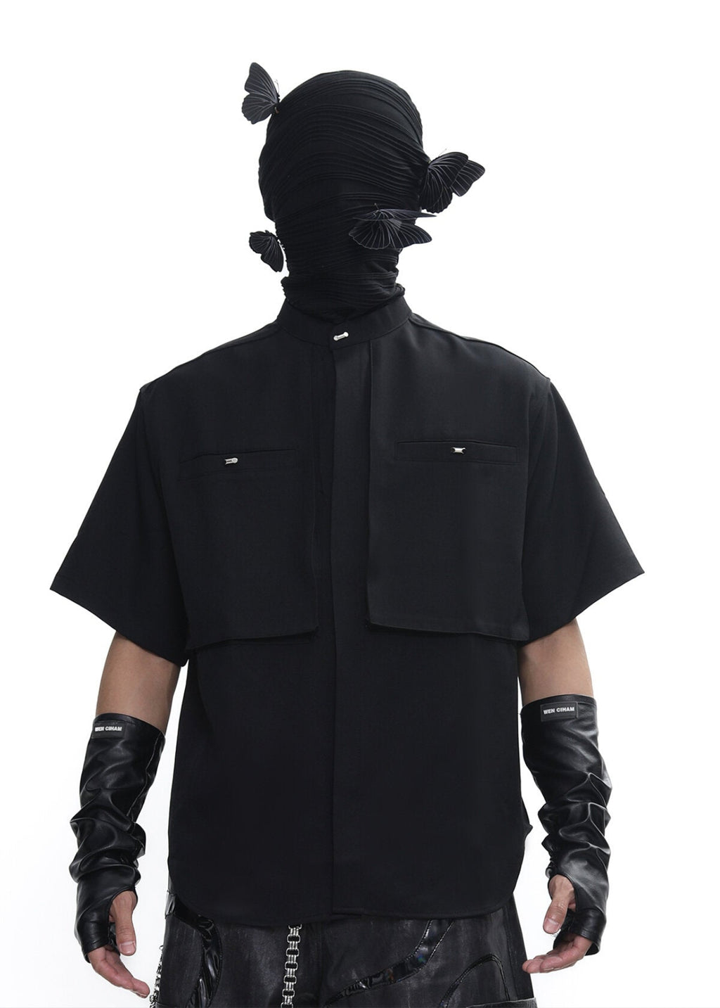 CAMISA MANSON OSCURA EN CAPAS