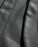 WAXED DARK FLARE TROUSERS