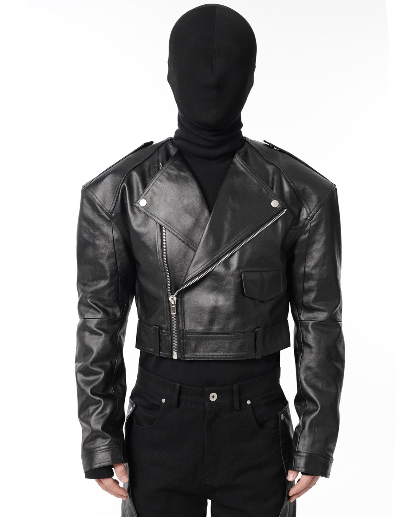 BIKER PADDED SHOULDER JACKET