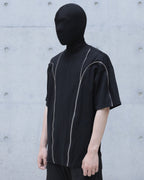 DECONSTRUCTED ZIP SPLICED TEE