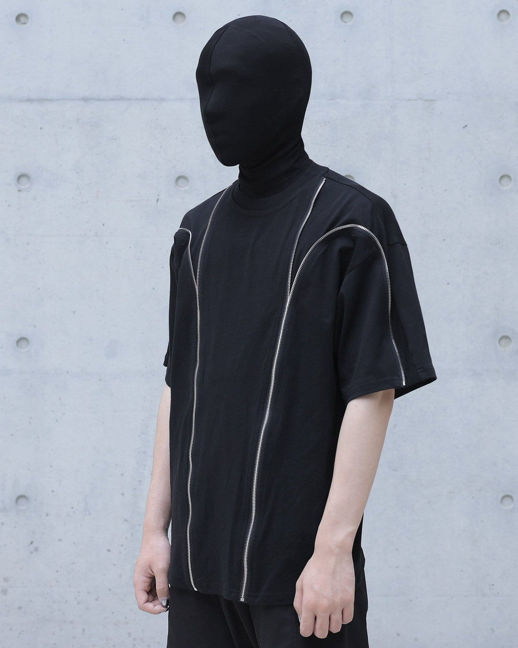 SOLID COLOR DECON ZIP SPLICED TEE