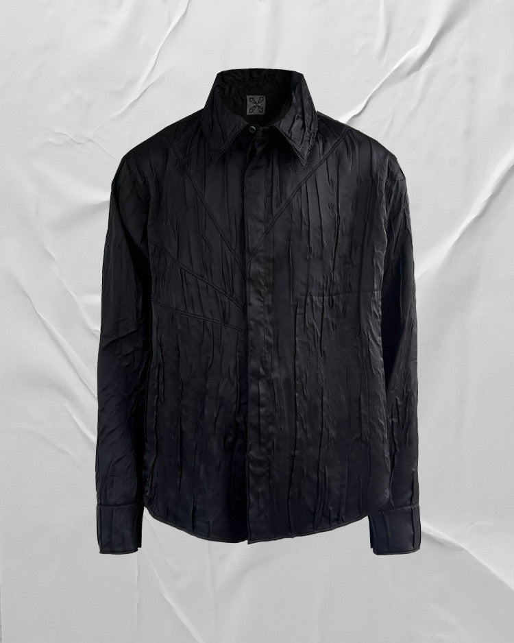 XEQUATION PLEATED DECONSTRUCTED SHIRT