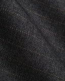 STRIPED PLEATED WIDE TROUSERS