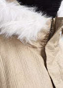 XCULTURE CROP FLEECE COAT