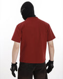 STUDDED DECONSTRUCTED SLIM FIT CREW TEE