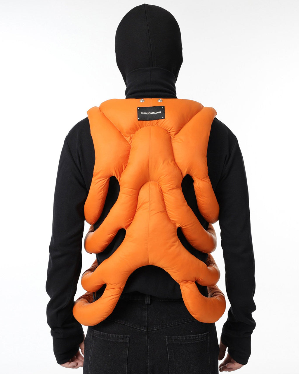 CUTOUT ALIEN EXOSKELETON COTTON VEST