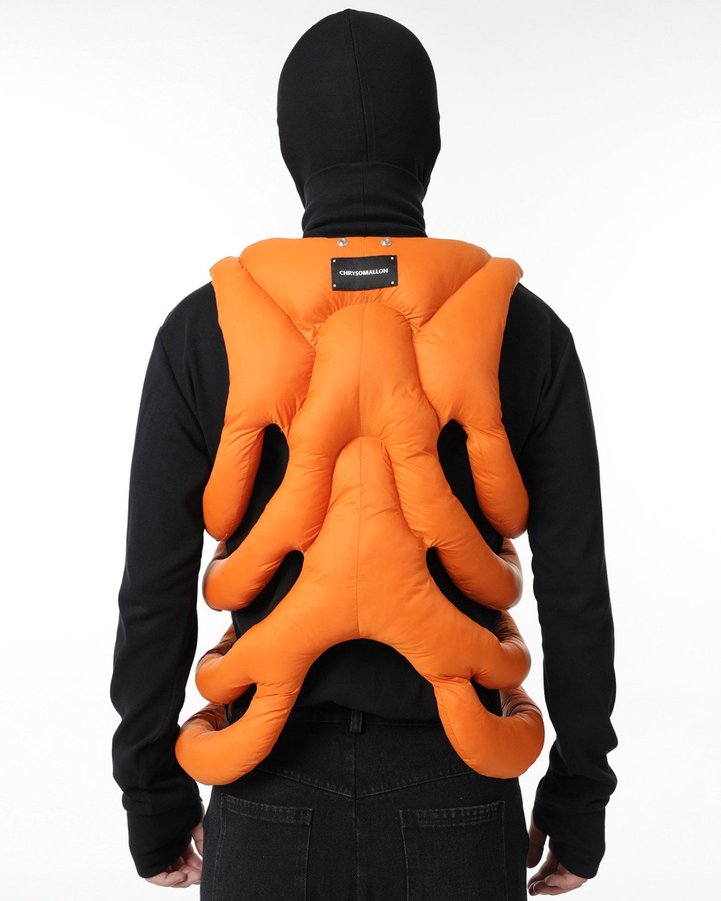CUTOUT ALIEN EXOSKELETON COTTON VEST