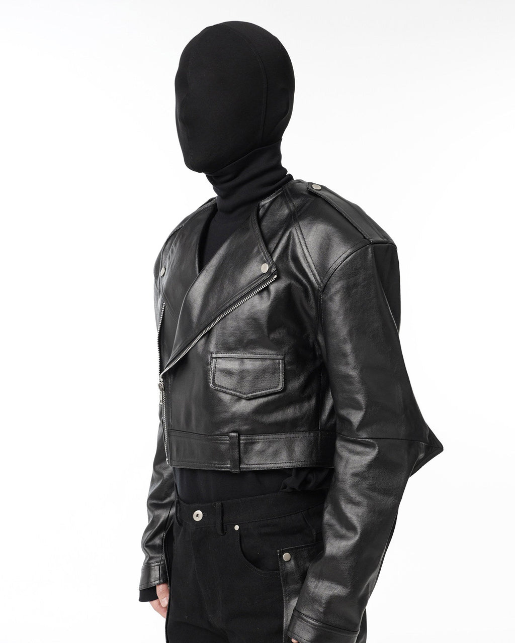 BIKER PADDED SHOULDER JACKET