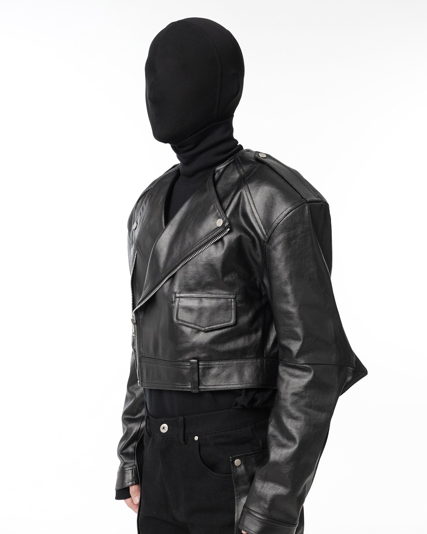 BIKER PADDED SHOULDER JACKET