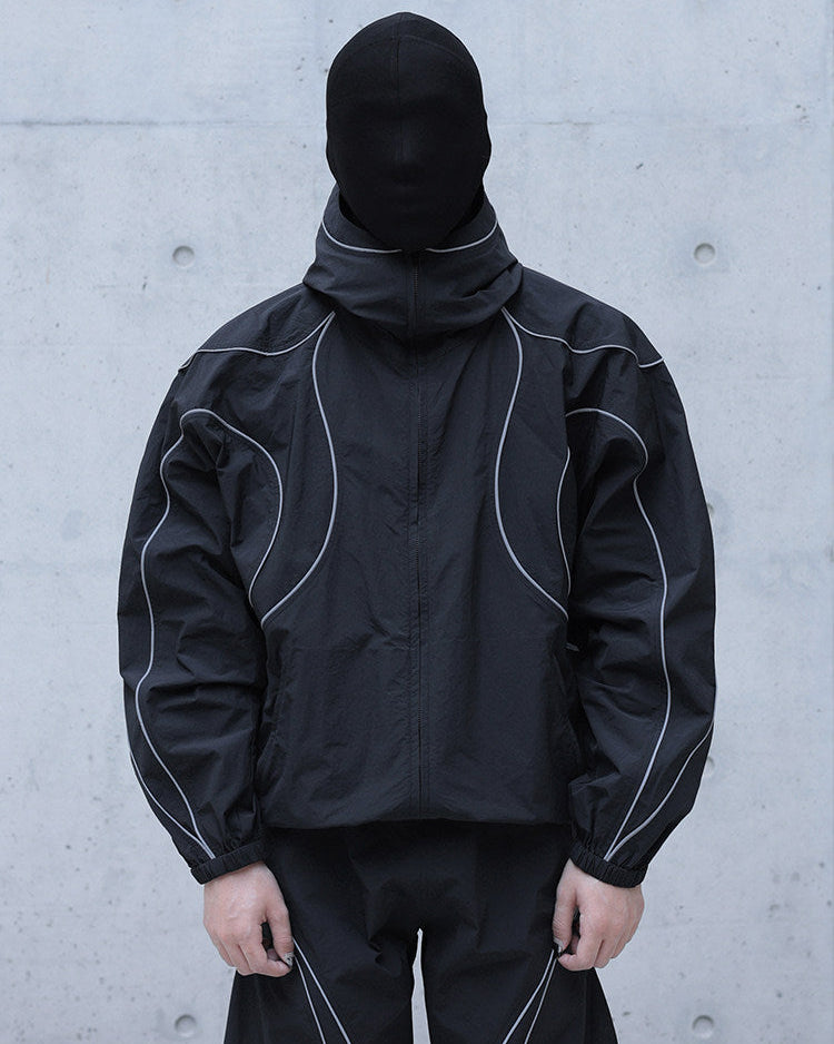 NICHE REFLECTIVE HOODIED WINDBREAKER