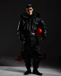 DETACHABLE HOODED BOMBER JACKET
