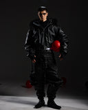 DETACHABLE HOODED BOMBER JACKET