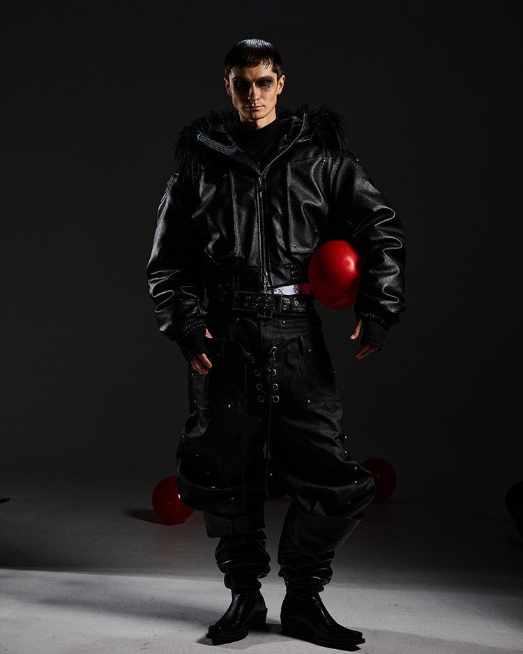 DETACHABLE HOODED BOMBER JACKET