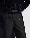 WOOL DECON STRUCTED PANTS