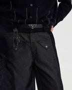 WOOL DECON STRUCTED PANTS