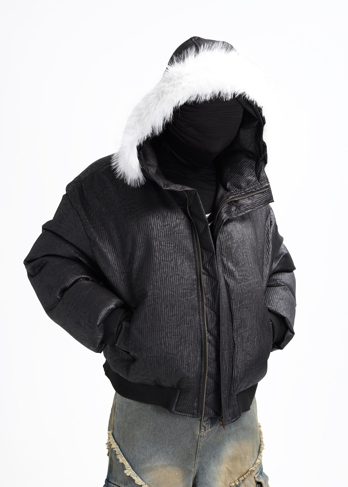 XCULTURE CROP FLEECE COAT