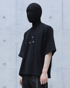 BOXYFIT HEAVY COTTON METAL BUTTON TEE