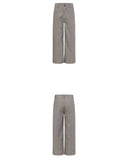 PLAID WIDE LEG TROUSERS