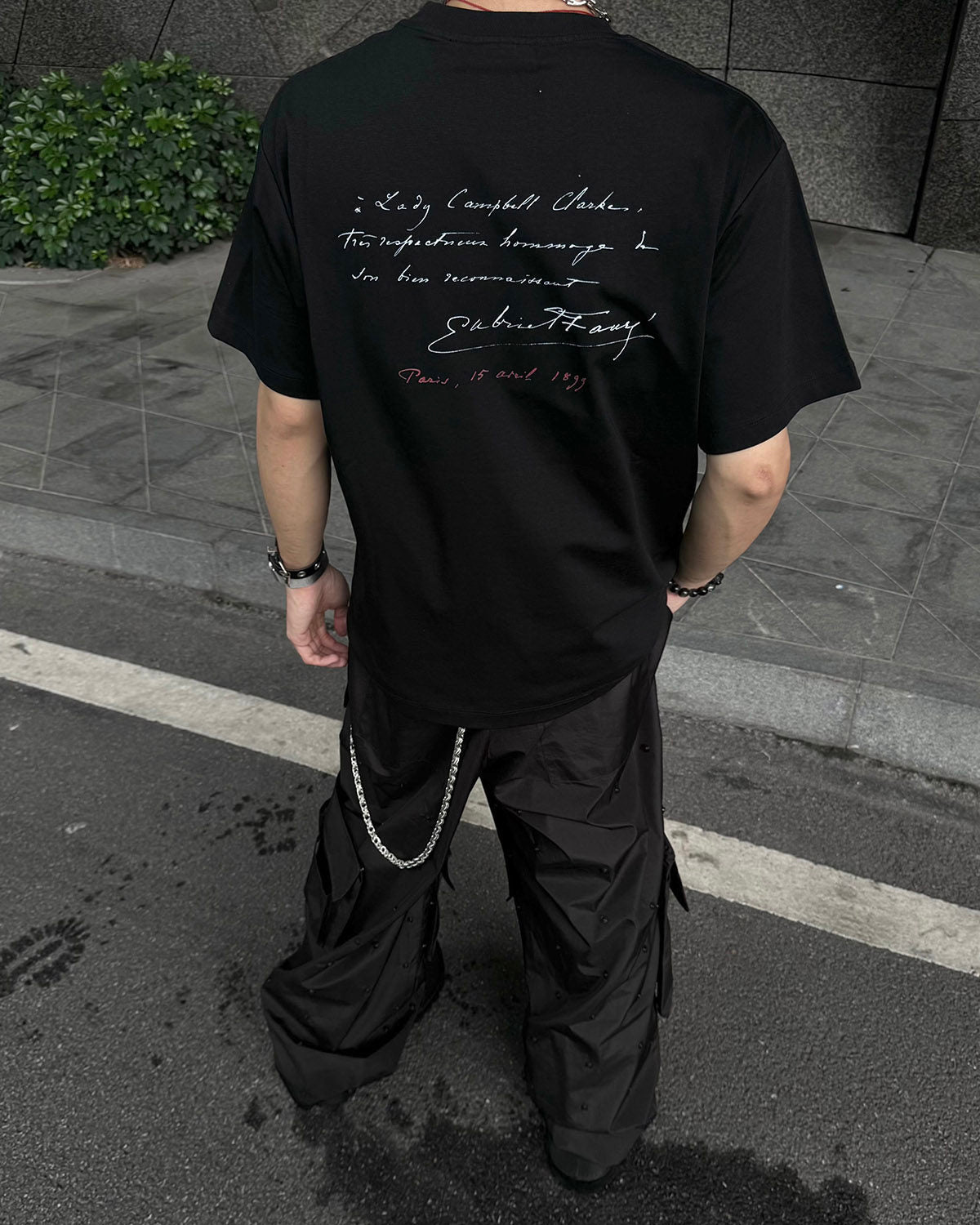 XEQUATION MUSIC SCORE PRINT TEE