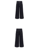 VELVET WIDE LEG TROUSERS