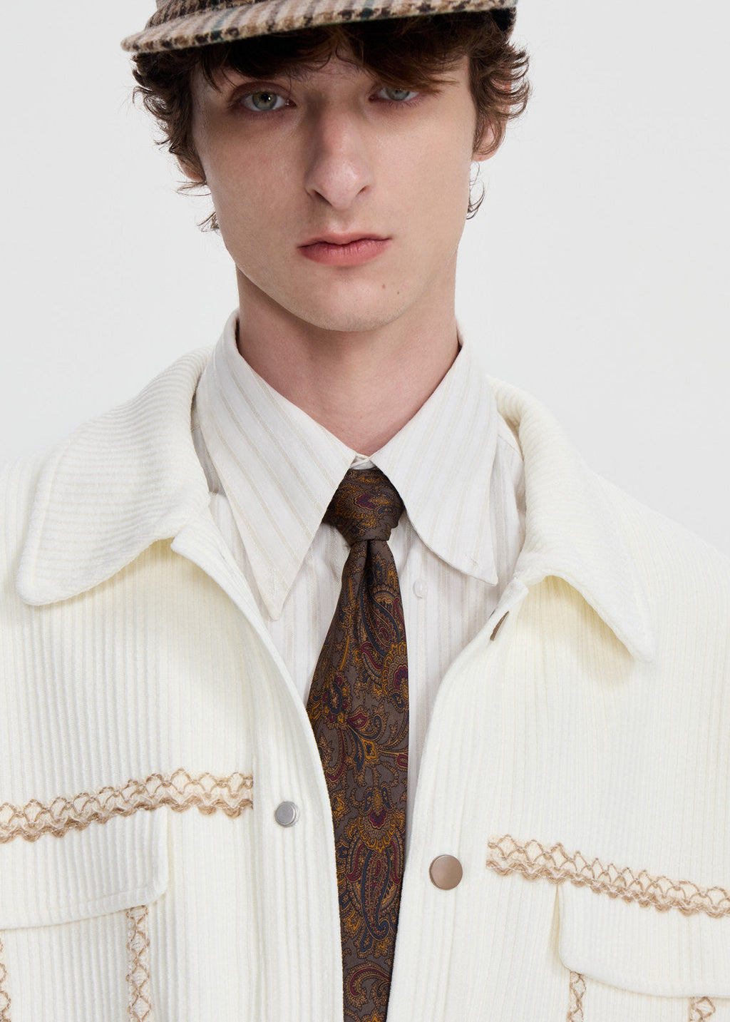 SCRIPT-X PATCH COLOR BLOCK JACKET