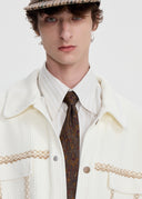SCRIPT-X PATCH COLOR BLOCK JACKET