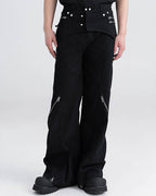 DECON ZIP FLARE PANTS
