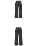 PLEATED WRINKLE STRIPE TROUSERS