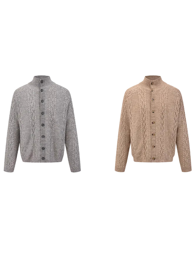 SCRIPT-X CABLE WOOL SWEATER