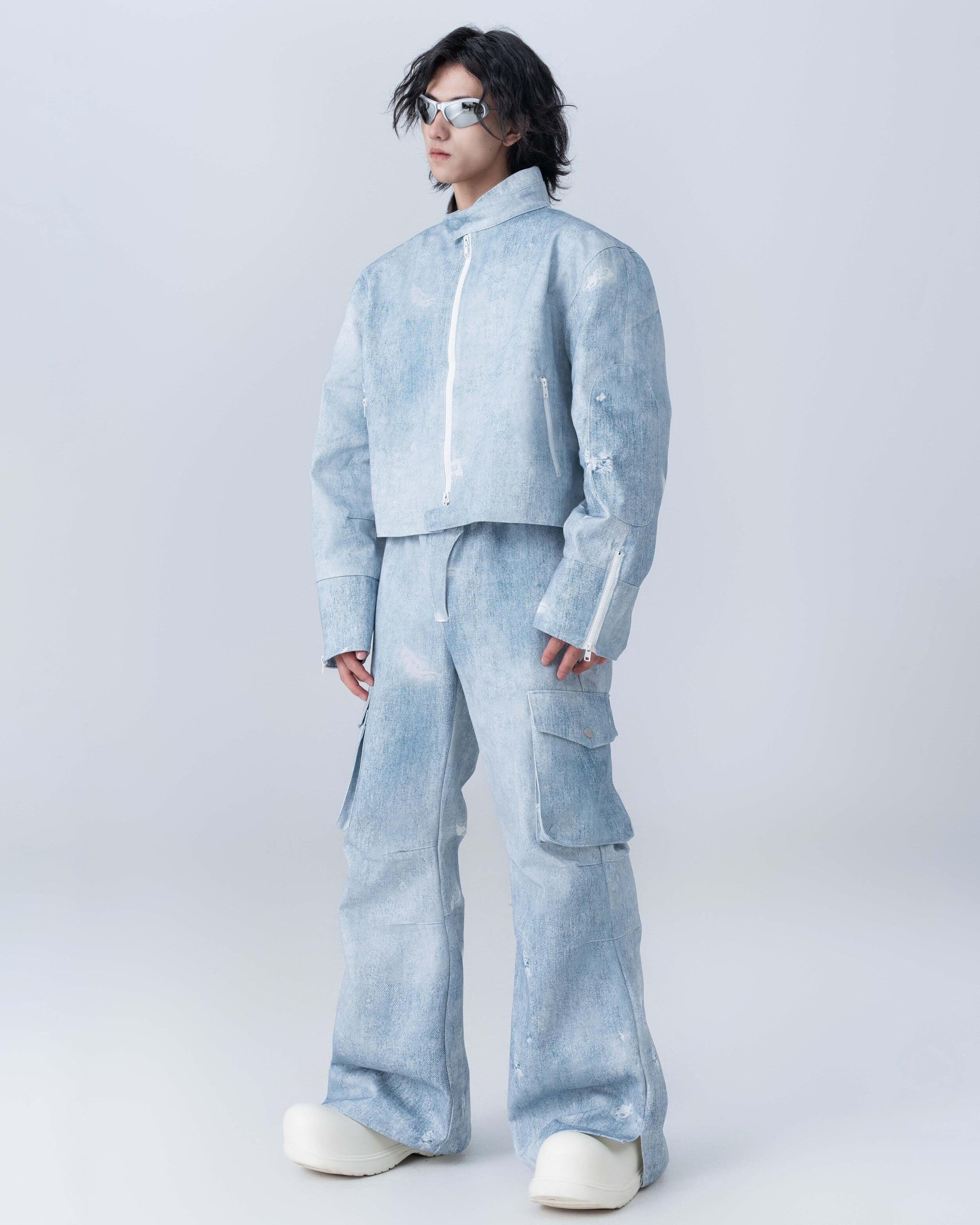 BLUE PIONEER WIDE PANTS