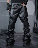 OFF/SC KNIGHT BIKER LEATHER PANTS
