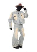 XCULTURE CURVED DENIM JACKET