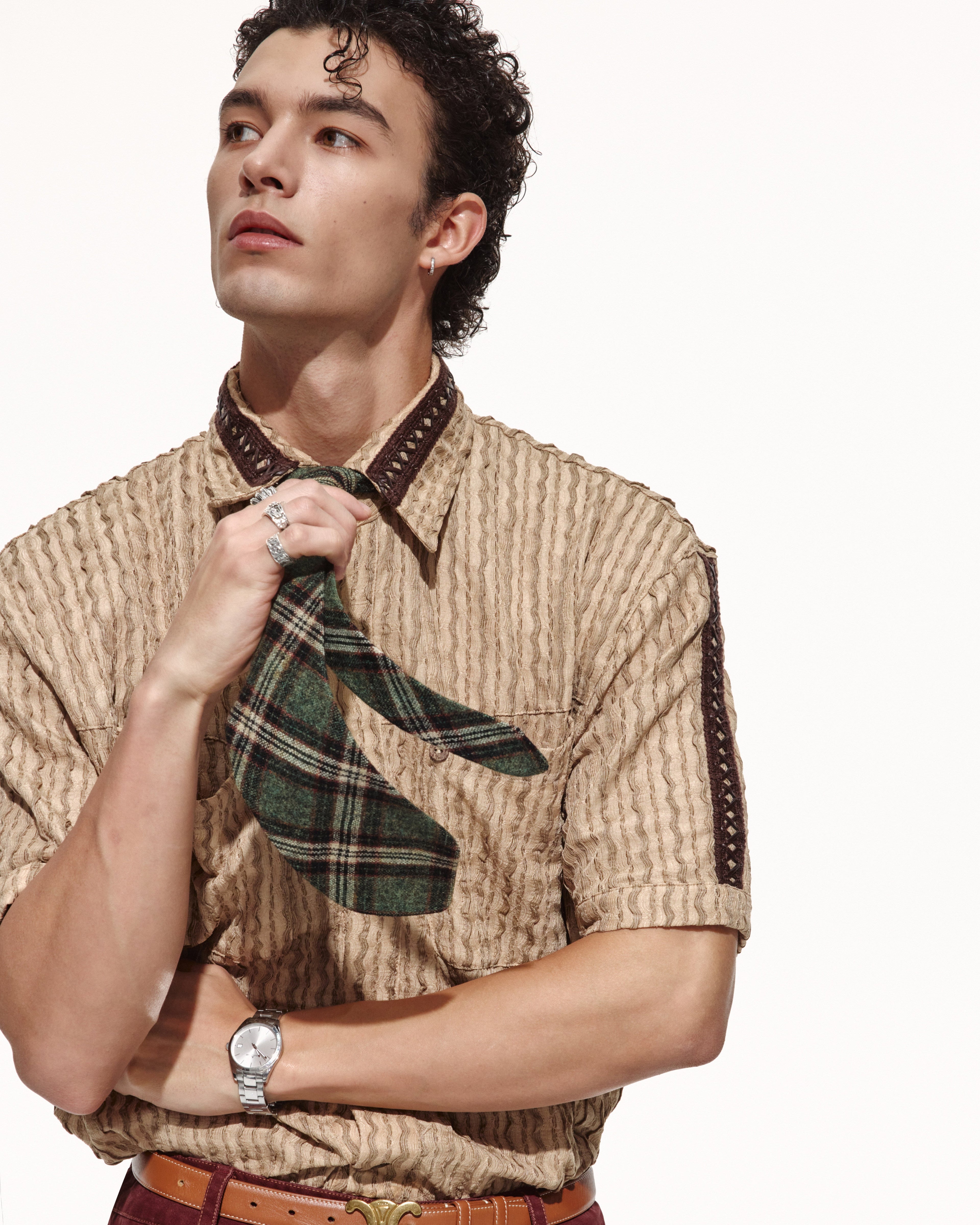 SCRIPT-X WAVE STRIPE CARGO TEE
