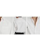 XEQUATION BLACK WHITE TEXTURED SHIRT