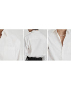 XEQUATION BLACK WHITE TEXTURED SHIRT