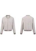 CHAQUETA BOMBER CON BOTONES Y CUELLO EN V OPENFLY