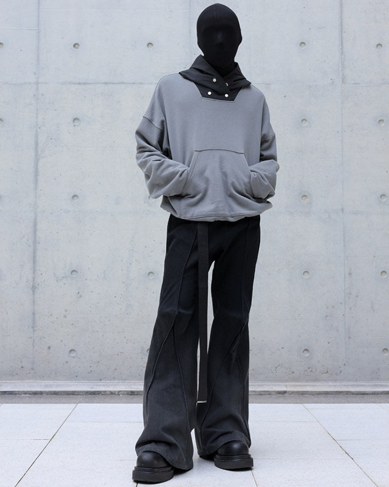 SPLICED HOODIE NICHE VIBE STYLE