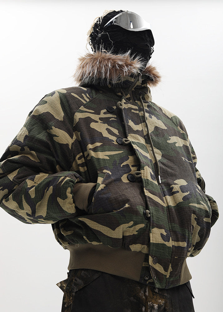 OFF/SC CAMO BOMBER JACKET