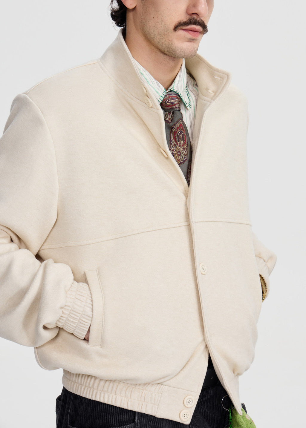 SCRIPT-X STAND COLLAR JACKET