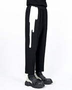 PAINT DRIP WOOL PANTS
