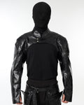 DARK HIPHOP STAND COLLAR PU JACKET
