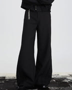 CURVED WIDE FIT PANTS