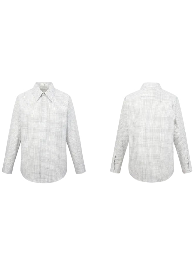 SCRIPT-X TWO-TONE PLAID SHIRT