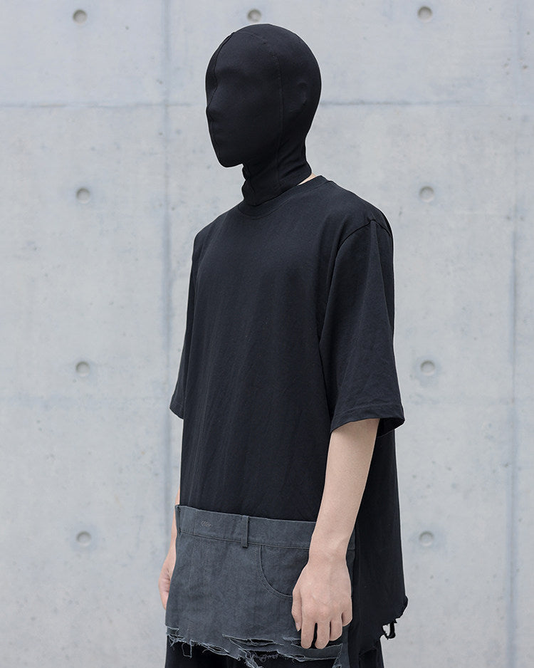 DECONSTRUCTED SPLICED DISTRESSED TEE
