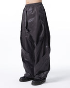 SPIRAL DRAPED WAXED PANTS