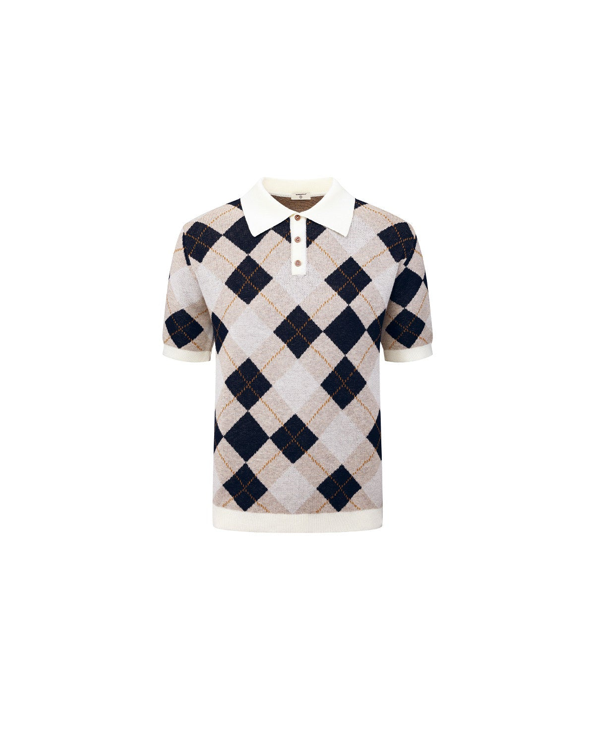 SCRIPT-X ARGYLE WOOL POLO