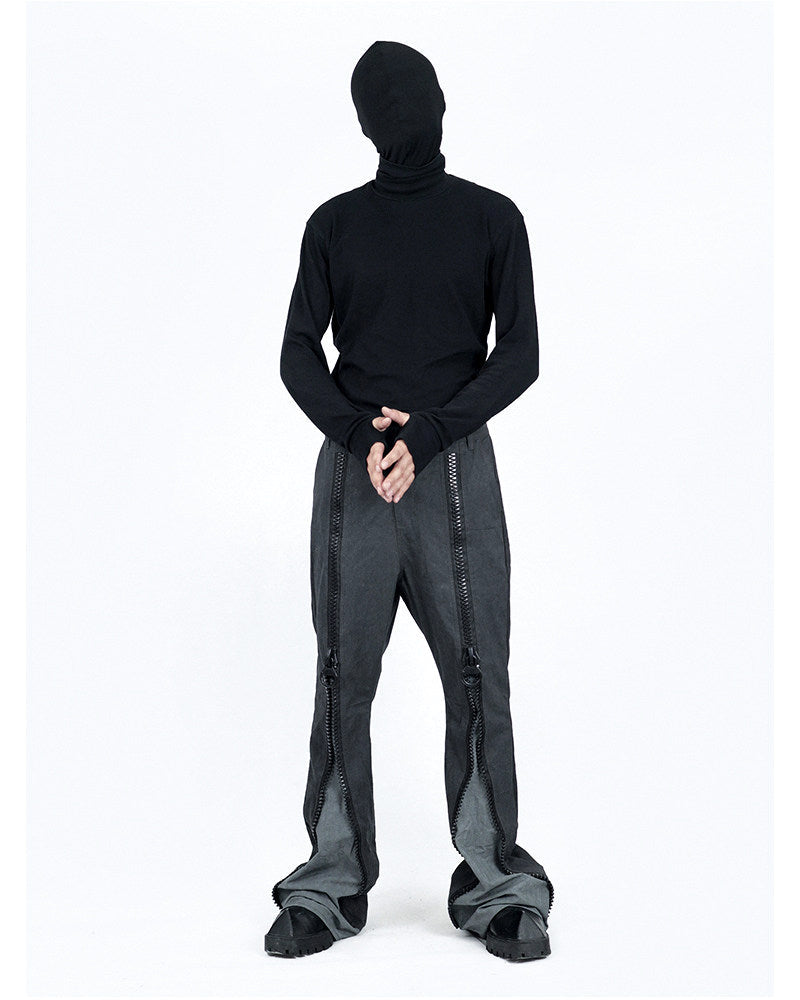 HIGH NECK THUMB HOLE DARK BASE LAYER