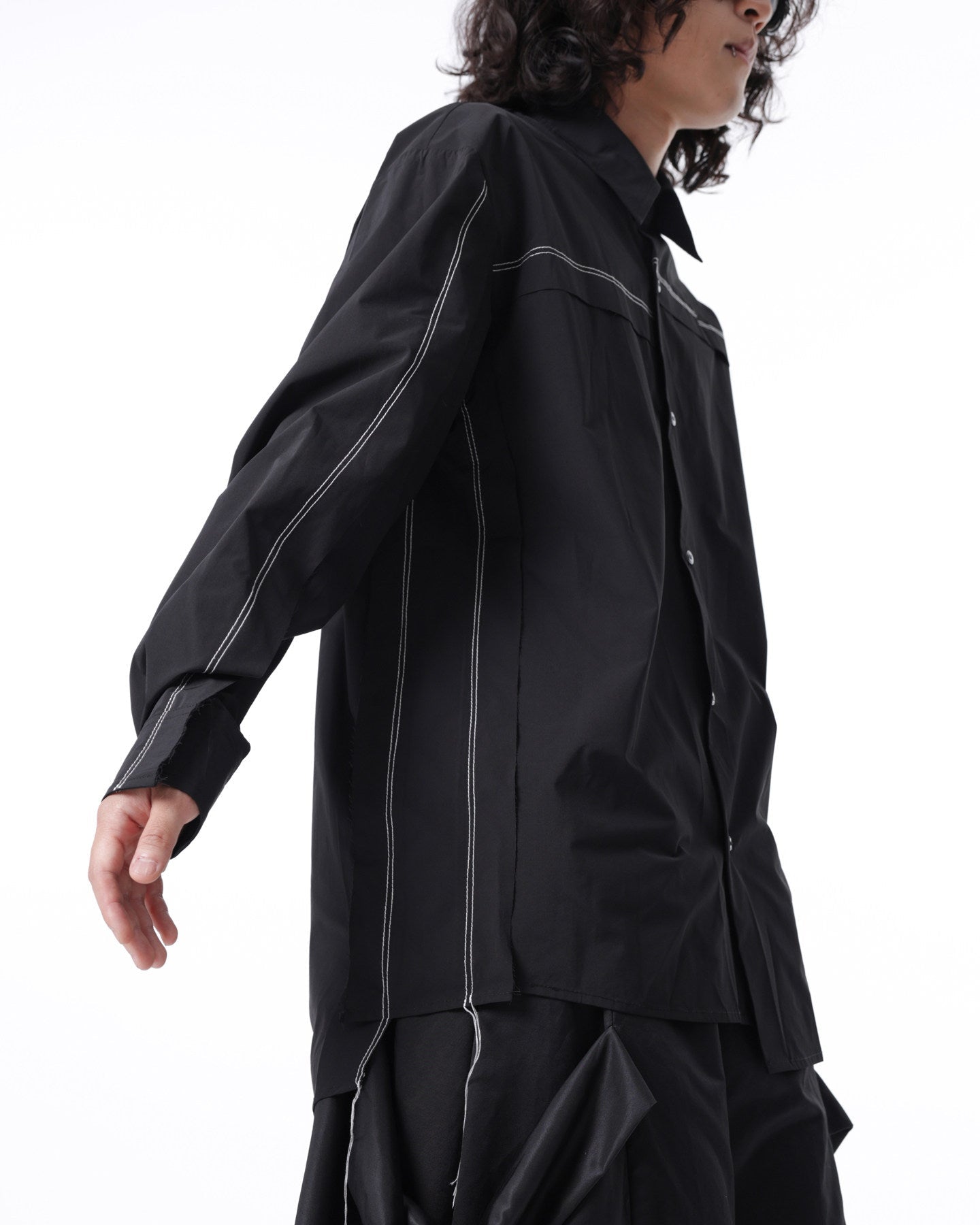 ASYMMETRIC DECONSTRUCTED SHIRT
