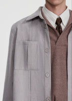 SCRIPT-X CARGO SHIRT JACKET